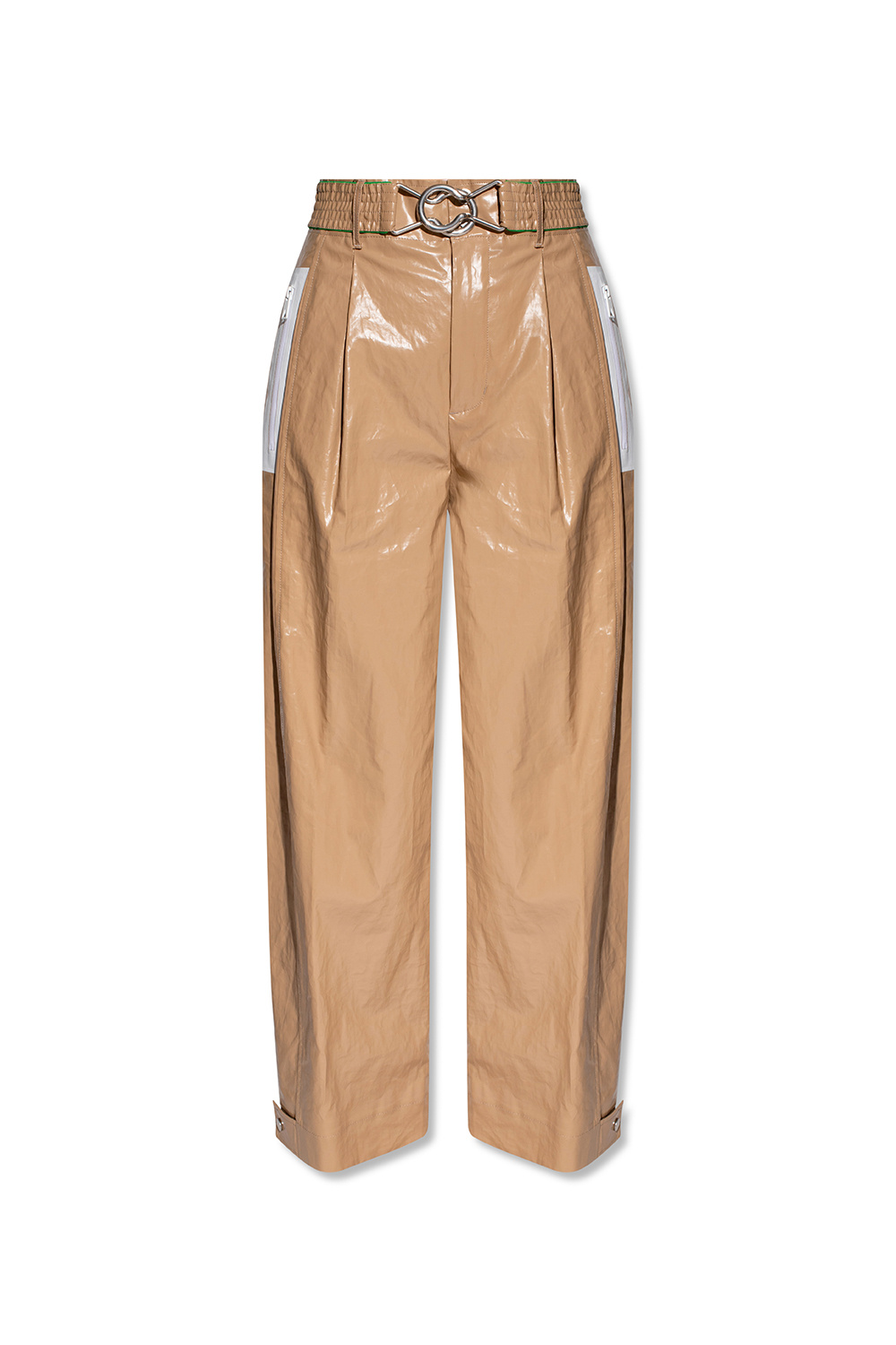 Shorts cargo Beach Break - Rubberised linen trousers Bottega